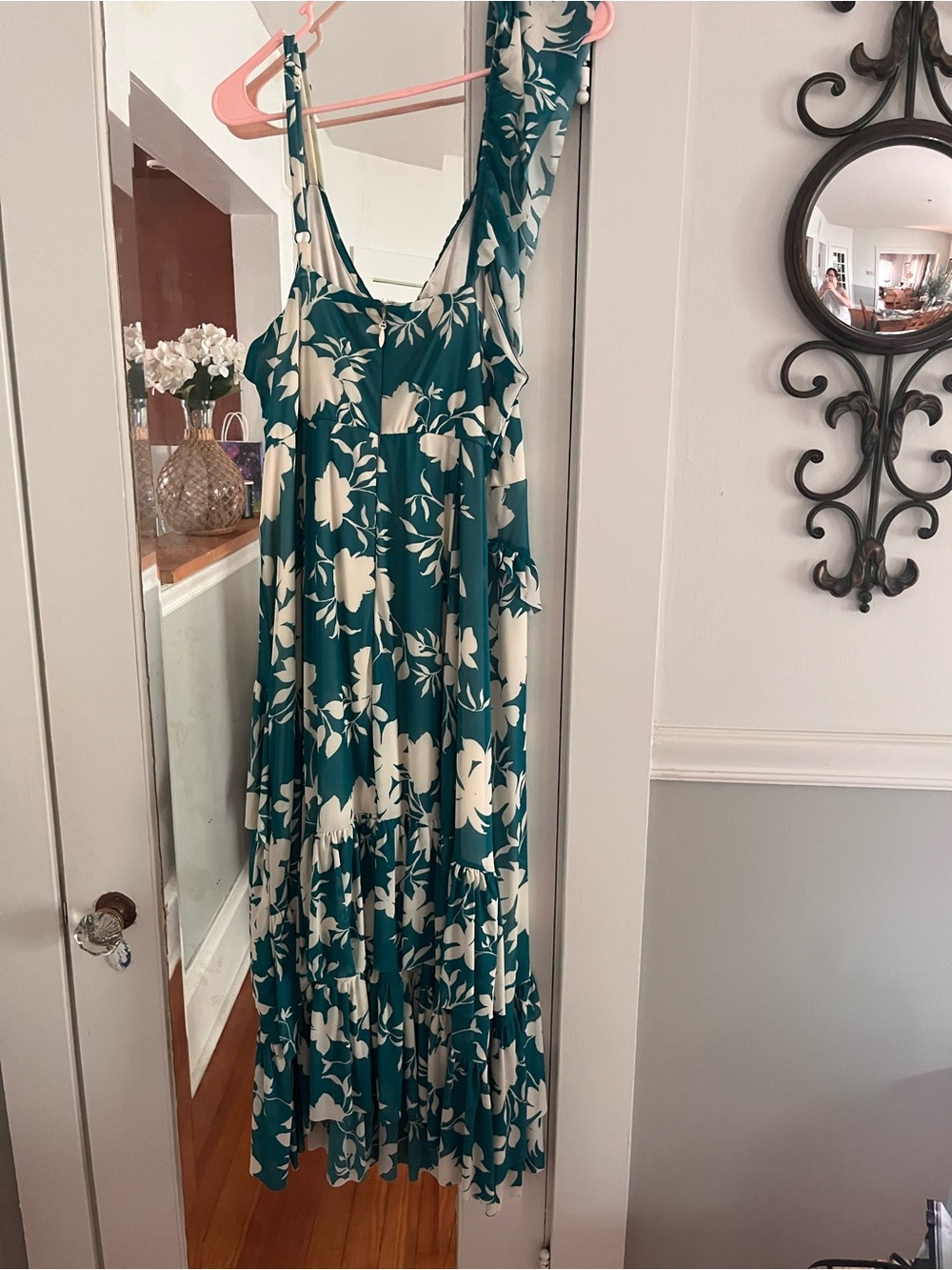 torrid Teal and White Floral Maxi Dress - Picture 2 of 4